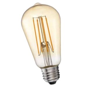 Lámpara Led Filamento ST64 7W E27 Golden Vintage Decorativa