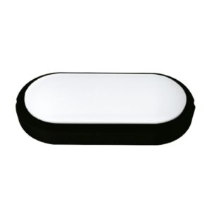 Tortuga Led Ovalada Negra 15W