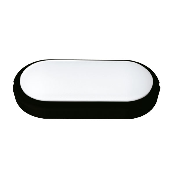Tortuga Led Ovalada Negra 15W