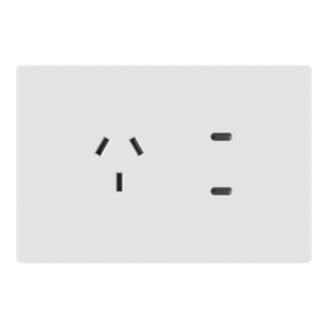 Tomacorriente Y Usb-C Monaco Blanco Macroled