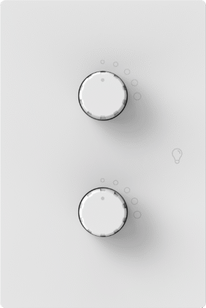 Dimmer Led Doble Monaco Blanco Macroled