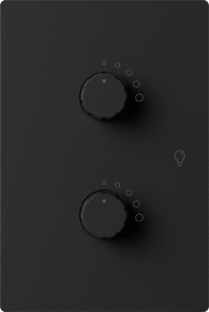 Dimmer Led Doble Monaco Negro Macroled