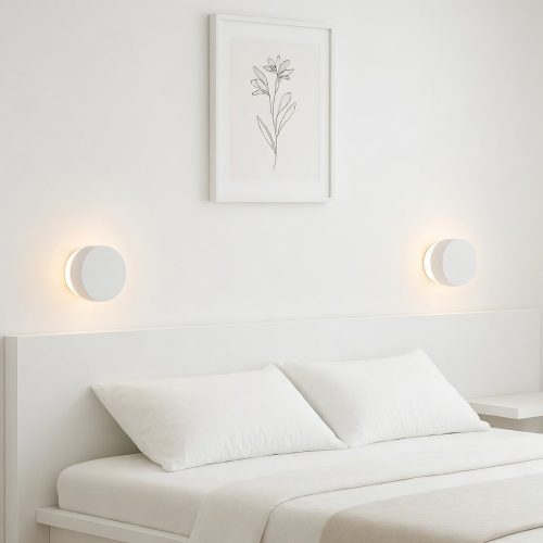 Aplique Led Capi Blanco Redondo Luz Indirecta 3w De Pared