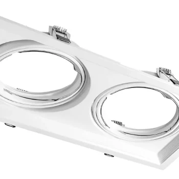 Plafón Blanco Macroled SPOT BOX 2 EMBUTIDO 2 Focos LED 15W – MACROLED