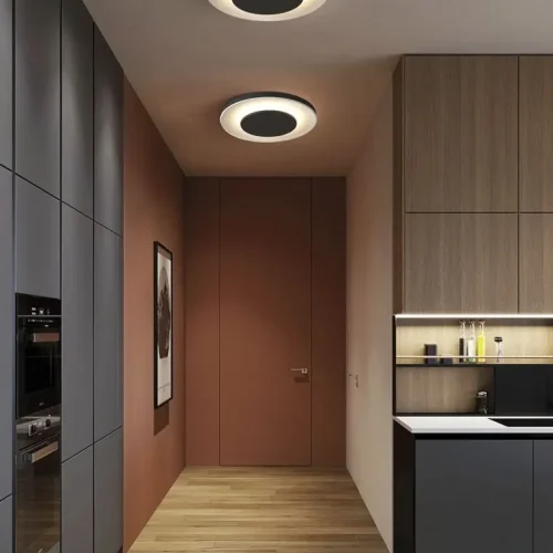 Plafon Aplique Circular de Aluminio Moderno LED 36w