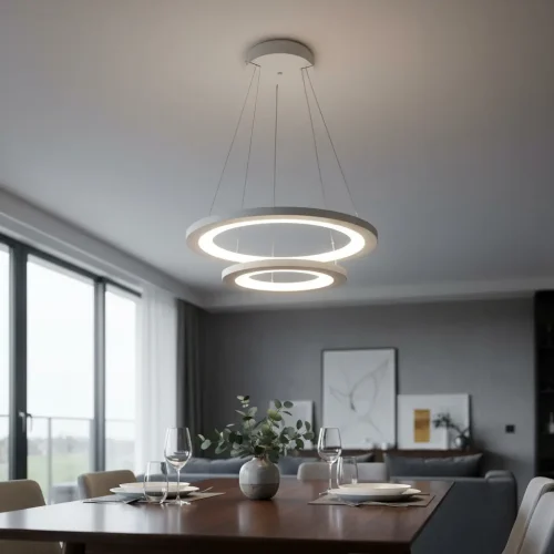 Lampara Colgante Modernas Living Tampa Led 54w Candil 60cm – CANDIL