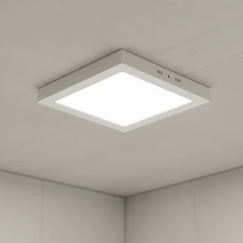 Plafon Led Cuadrado 24w Interelec Luz Fria 30×30 6500k