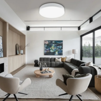 Aplique Plafon Led Circular City Blanco 15w Moderno Calido 3000 K