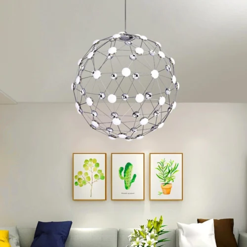 Lampara Colgante LUNA Esfera LED Moderno