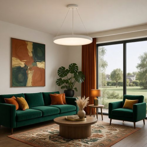 Colgante y Plafon Led Circular York 75w Moderno