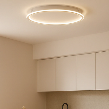Aplique Plafon Led Redondo 65w Aplique Kathasy 40cm Calido 3000k
