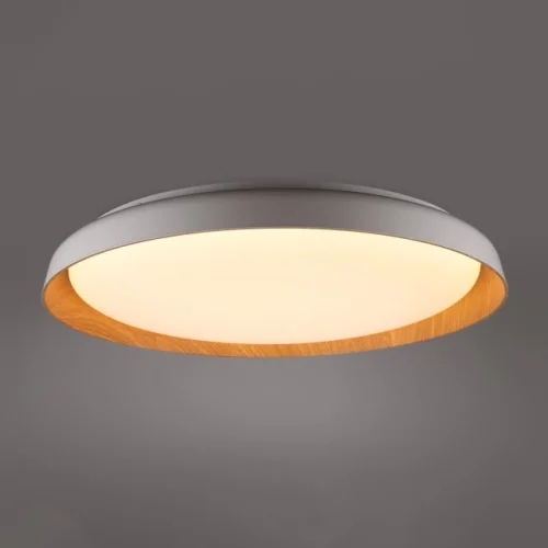 Aplique Plafon VK Lyse (36W) Plata & Madera – VONDERK